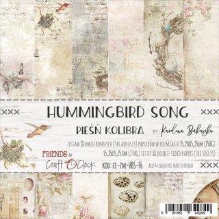 HUMMINGBIRD SONG - zestaw papierów 15,25x15,25cm [CC-ZM-HBS-F06]