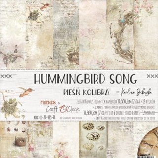 HUMMINGBIRD SONG - zestaw papierów 30,5x30,5cm [CC-ZD-HBS-F6]
