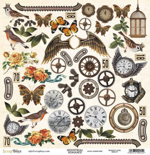 Industrial Romance - 07 - dwustronny papier 30,5x30,5cm [INRO-07]