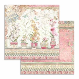 Papier do scrapbookingu 30x30cm Stamperia ORCHID CATS WAZONIKI SBB754