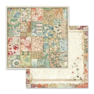 Papier do scrapbookingu 30x30cm Stamperia ORIENTAL GARDEN - KIMONO SBB633