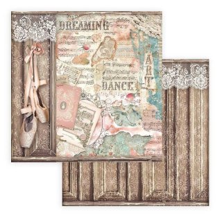 Papier do scrapbookingu 30x30cm Stamperia PASSION BALETKI SBB769