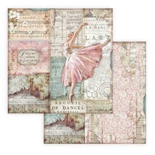 Papier do scrapbookingu 30x30cm Stamperia PASSION BALETNICA SBB772