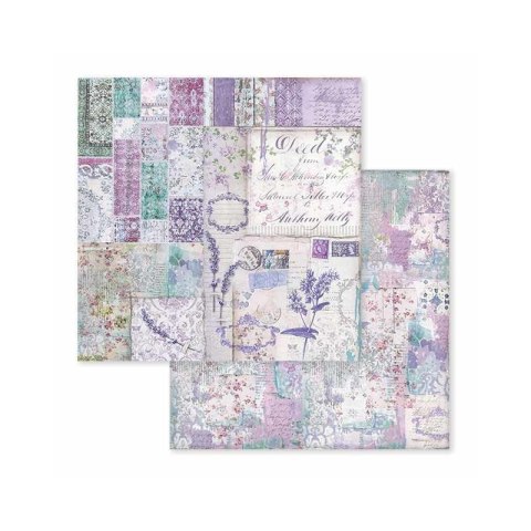 Papier do scrapbookingu 30x30cm Stamperia SBB595 PROVENCE - PATCHWORK