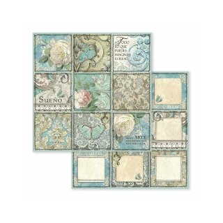 Papier do scrapbookingu 30x30cm Stamperia SBB605 AZULEJO SUENO 6 PŁYTEK