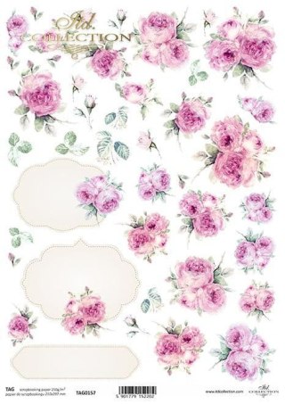 Papier do scrapbookingu A4 ITD TAG0157