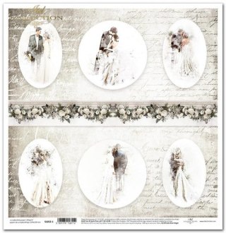 Papier do scrapbookingu dwustronny 30x30cm ITD SL852-1