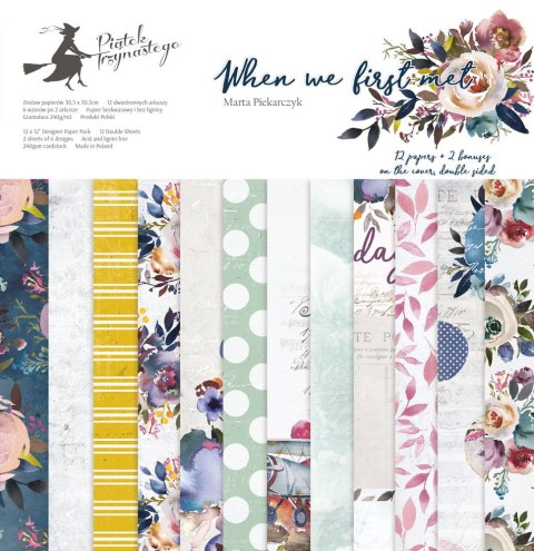 Piątek Trzynastego - Bloczek papierów When we first met, 12x12" P13-381