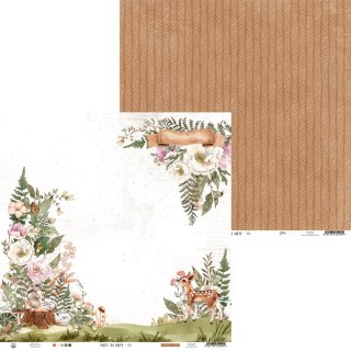 Piątek Trzynastego Papier Forest tea party 04, 12x12 cali- P13-FOR-04