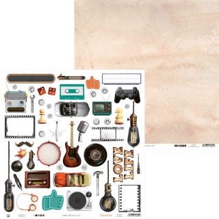 Piątek Trzynastego Papier Free spirit 07, 12x12 cali- P13-FRE-07