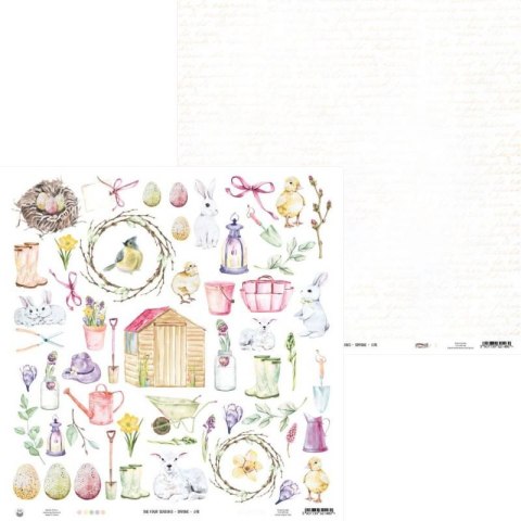 Piątek Trzynastego Papier The Four Seasons - Spring 07b, 12x12" 30x30cm - P13-SPR-07b