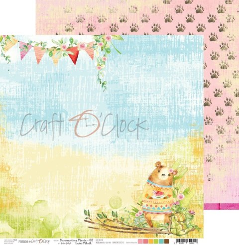 SUMMERTIME PICNIC - 02 - dwustronny papier 30,5x30,5cm [CC-PD-SP-F02-02]