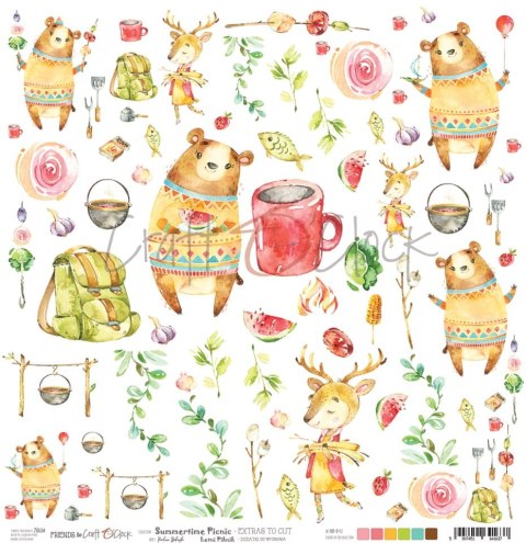 SUMMERTIME PICNIC - arkusz dodatków do wycięcia [CC-DOD-SP-F02]
