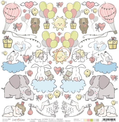 SWEET PRINCESS - I - arkusz dodatków do wycięcia - PREMIUM [CC-DOD-I-SPG-24-P]