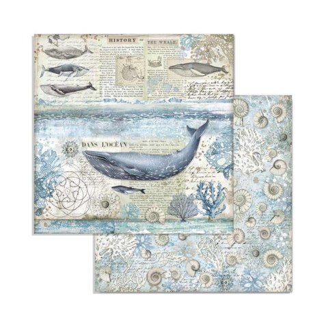 Zestaw 10 szt, papierów do scrapbookingu 20,3x20,3cm Stamperia ARCTIC SBBS20
