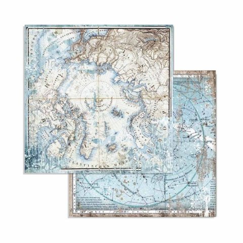Zestaw 10 szt, papierów do scrapbookingu 20,3x20,3cm Stamperia ARCTIC SBBS20