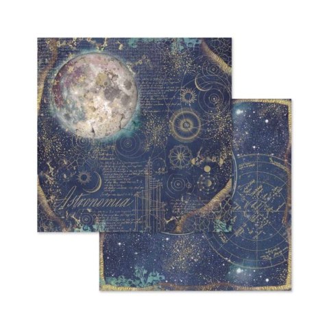 Zestaw 10 szt, papierów do scrapbookingu 20,3x20,3cm Stamperia COSMOS SBBS11