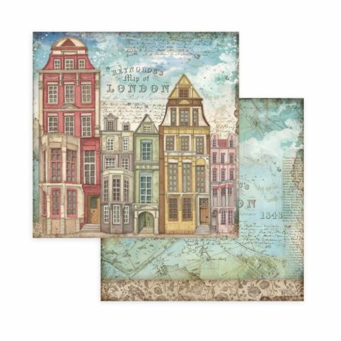 Zestaw 10 szt, papierów do scrapbookingu 20,3x20,3cm Stamperia LADY VAGABON SBBS27