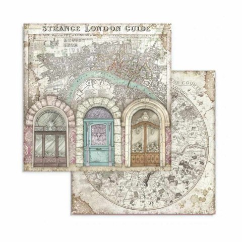 Zestaw 10 szt, papierów do scrapbookingu 20,3x20,3cm Stamperia LADY VAGABON SBBS27