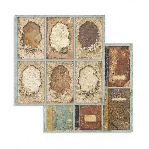 Zestaw 10 szt, papierów do scrapbookingu 20,3x20,3cm Stamperia LADY VAGABON SBBS27