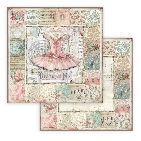 Zestaw 10 szt, papierów do scrapbookingu 20,3x20,3cm Stamperia PASSION SBBS29