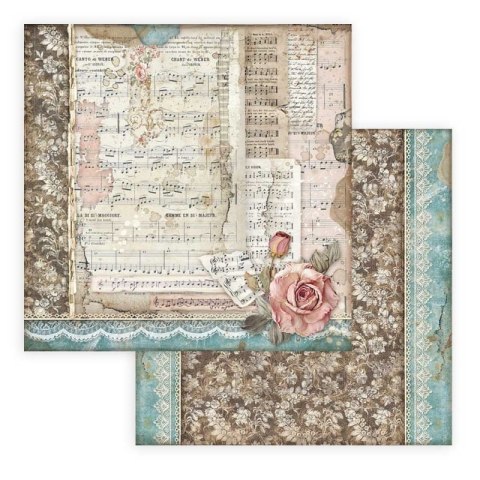 Zestaw 10 szt, papierów do scrapbookingu 20,3x20,3cm Stamperia PASSION SBBS29