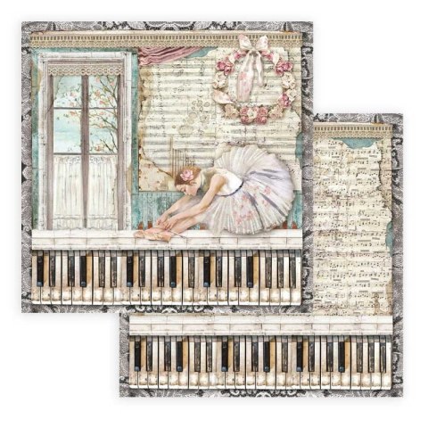 Zestaw 10 szt, papierów do scrapbookingu 20,3x20,3cm Stamperia PASSION SBBS29