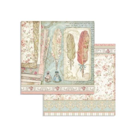 Zestaw 10 szt, papierów do scrapbookingu 20,3x20,3cm Stamperia PRINCESS SBBS18