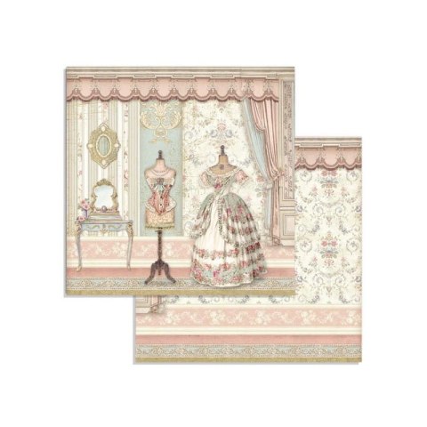 Zestaw 10 szt, papierów do scrapbookingu 20,3x20,3cm Stamperia PRINCESS SBBS18