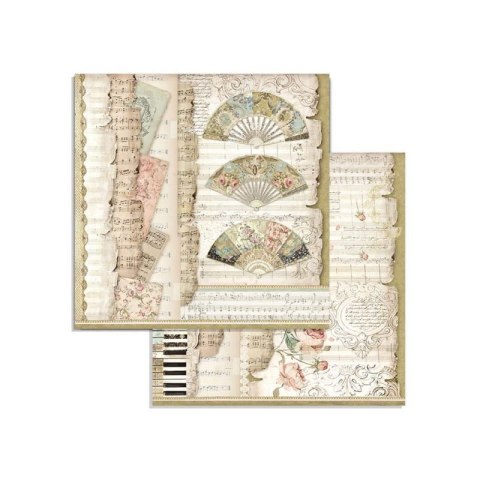 Zestaw 10 szt, papierów do scrapbookingu 20,3x20,3cm Stamperia PRINCESS SBBS18