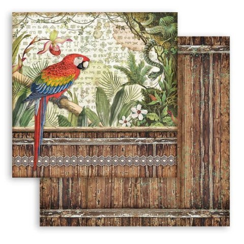 Zestaw 10 szt, papierów do scrapbookingu 30x30cm Stamperia AMAZONIA SBBL83