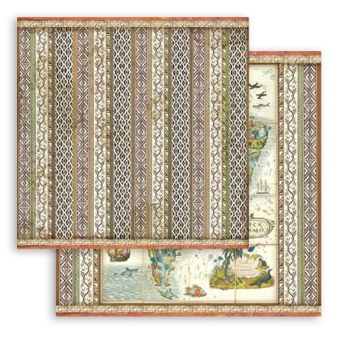 Zestaw 10 szt, papierów do scrapbookingu 30x30cm Stamperia AMAZONIA SBBL83