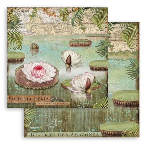Zestaw 10 szt, papierów do scrapbookingu 30x30cm Stamperia AMAZONIA SBBL83