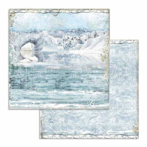 Zestaw 10 szt, papierów do scrapbookingu 30x30cm Stamperia ARCTIC ANTARCTIC SBBL77