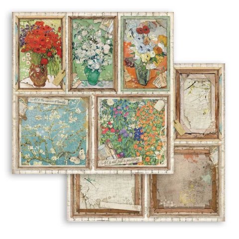 Zestaw 10 szt, papierów do scrapbookingu 30x30cm Stamperia ATELIER DES ARTS SBBL85