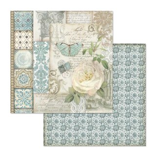 Zestaw 10 szt, papierów do scrapbookingu 30x30cm Stamperia Azulejos SBBL55