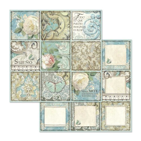 Zestaw 10 szt, papierów do scrapbookingu 30x30cm Stamperia Azulejos SBBL55