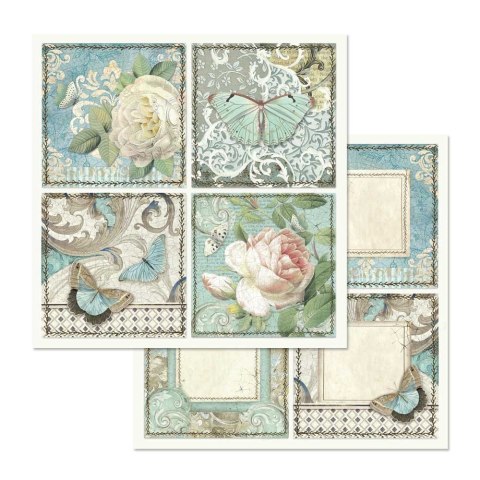 Zestaw 10 szt, papierów do scrapbookingu 30x30cm Stamperia Azulejos SBBL55