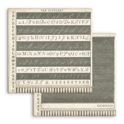 Zestaw 10 szt, papierów do scrapbookingu 30x30cm Stamperia CALIGRAPHY SBBL79