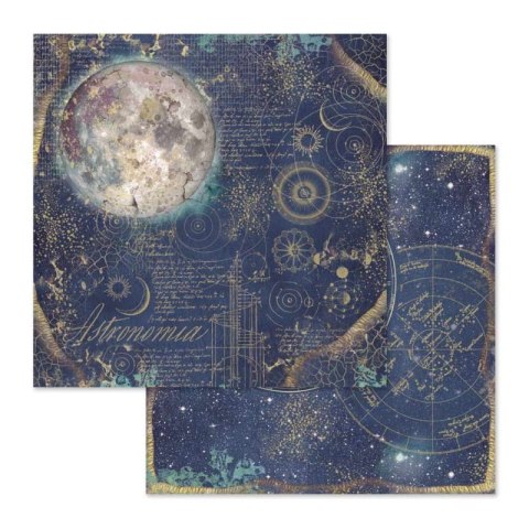 Zestaw 10 szt, papierów do scrapbookingu 30x30cm Stamperia COSMOS SBBL56