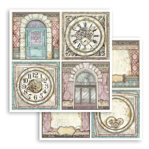 Zestaw 10 szt, papierów do scrapbookingu 30x30cm Stamperia LADY VAGABOND SBBL82