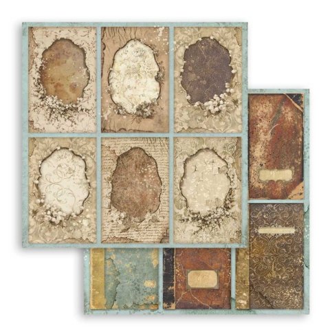 Zestaw 10 szt, papierów do scrapbookingu 30x30cm Stamperia LADY VAGABOND SBBL82