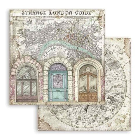 Zestaw 10 szt, papierów do scrapbookingu 30x30cm Stamperia LADY VAGABOND SBBL82