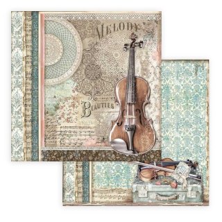 Zestaw 10 szt, papierów do scrapbookingu 30x30cm Stamperia PASSION SBBL84