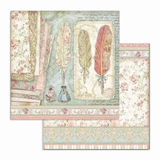 Zestaw 10 szt, papierów do scrapbookingu 30x30cm Stamperia PRINCESS SBBL75