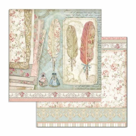 Zestaw 10 szt, papierów do scrapbookingu 30x30cm Stamperia PRINCESS SBBL75