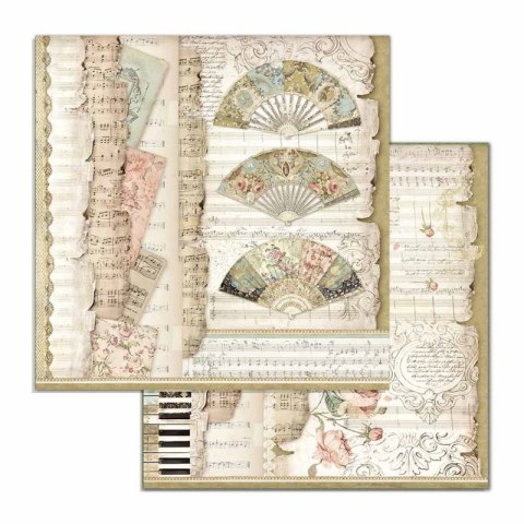 Zestaw 10 szt, papierów do scrapbookingu 30x30cm Stamperia PRINCESS SBBL75