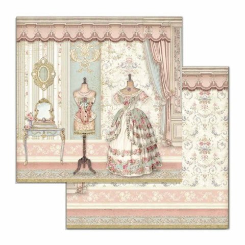 Zestaw 10 szt, papierów do scrapbookingu 30x30cm Stamperia PRINCESS SBBL75