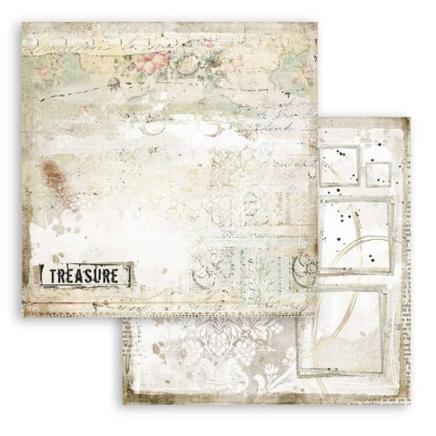 Zestaw 10 szt, papierów do scrapbookingu 30x30cm Stamperia ROMANTIC COLLECTION JOURNAL SBBL86