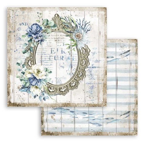 Zestaw 10 szt, papierów do scrapbookingu 30x30cm Stamperia ROMANTIC COLLECTION SEA DREAM SBBL87